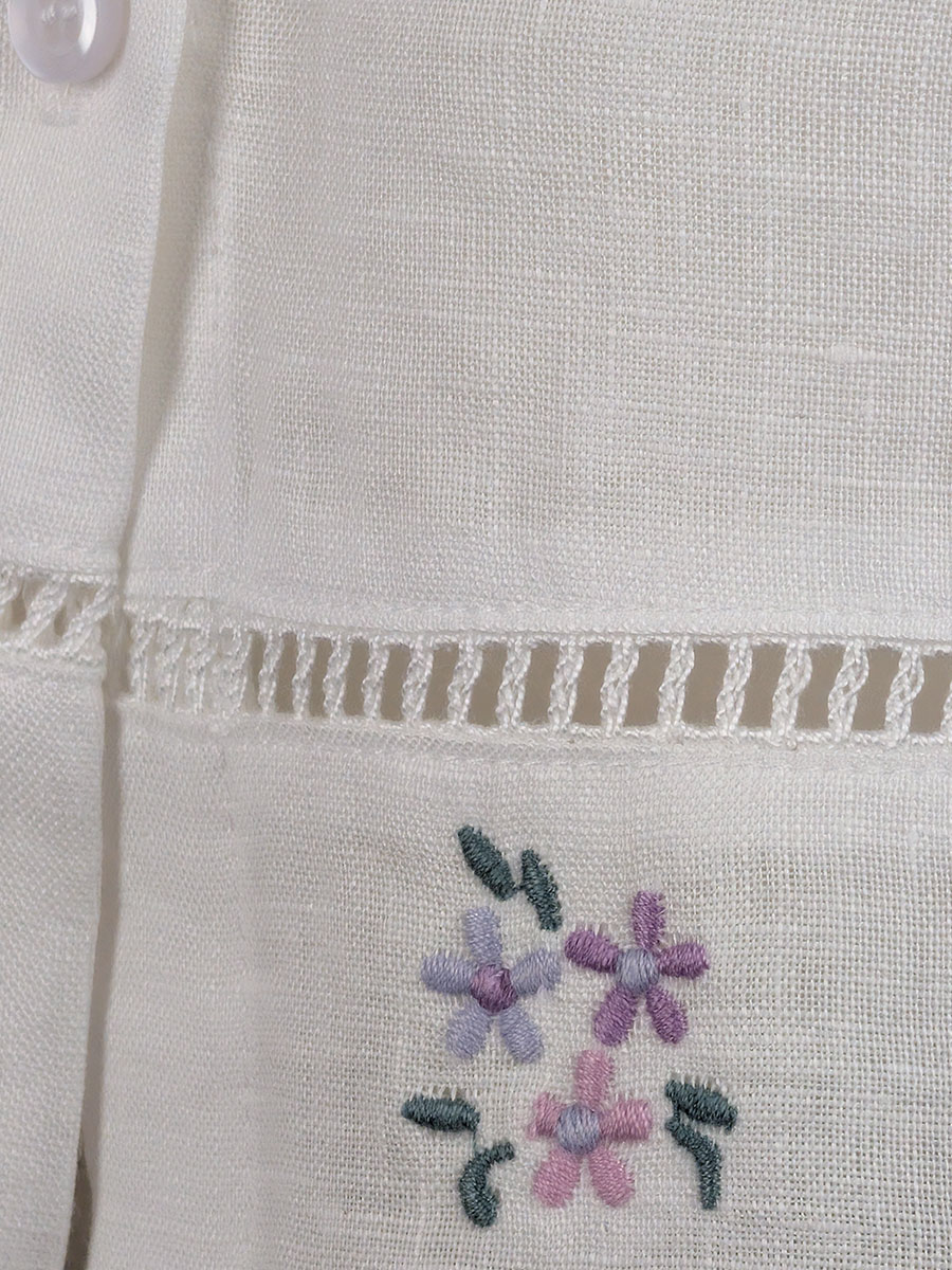 Hammerschmid Leinenbluse Pamina, Blumenstick #4
