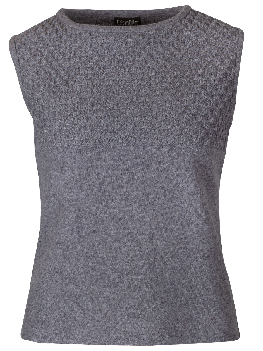 Boos Strickpllunder grau, grobes Strickmuster #1