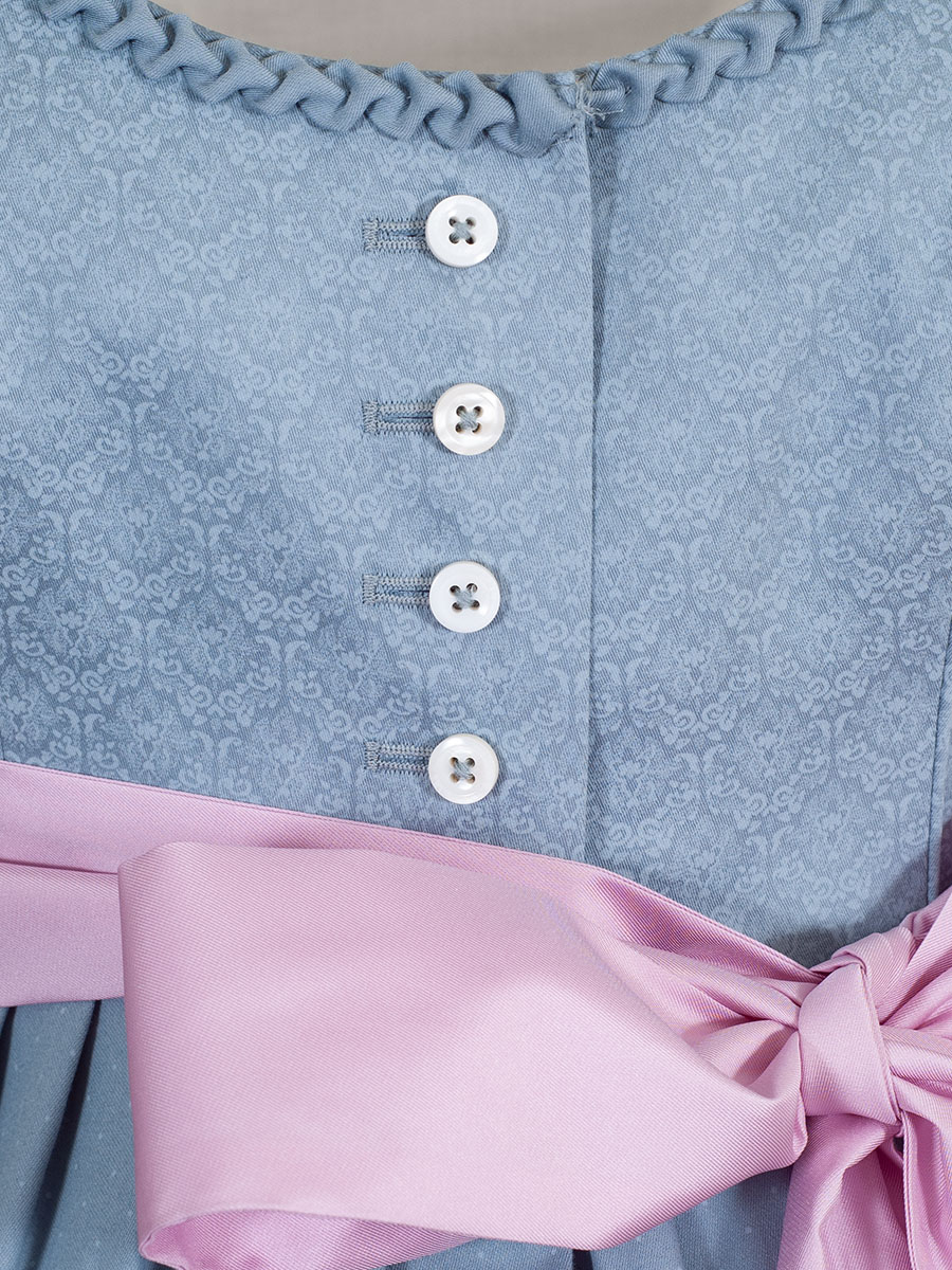 Wenger India Umstandskleid, taubenblau-rosa #5