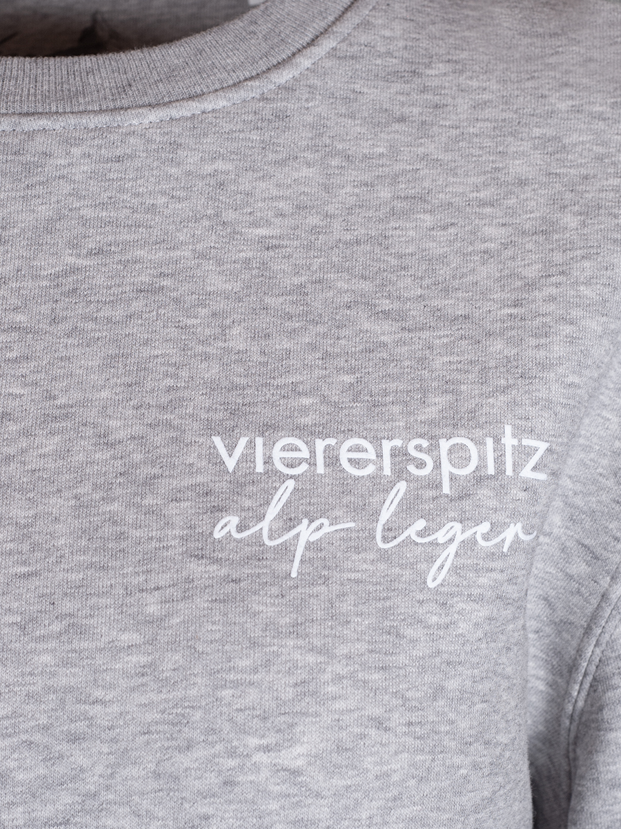 Viererspitz Cambi Sweater unisex, Flanell hellgrau, Biobaumwolle #6