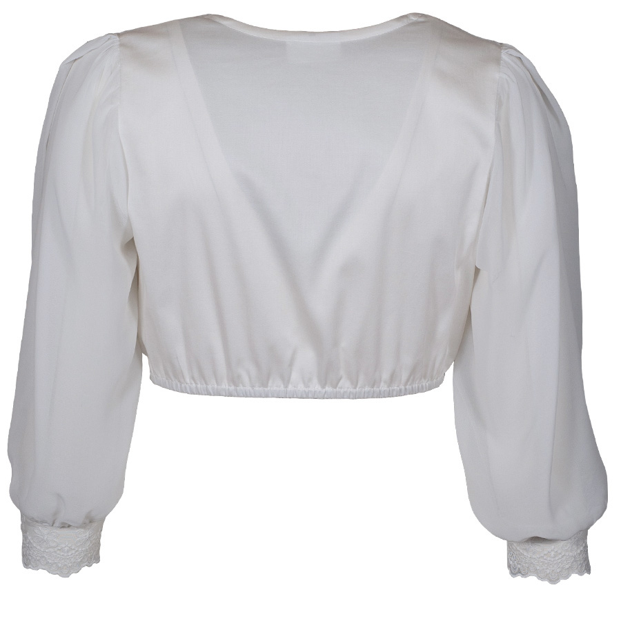 Waldorff Dirndlbluse creme, 3/4-Arm, Spitze #3
