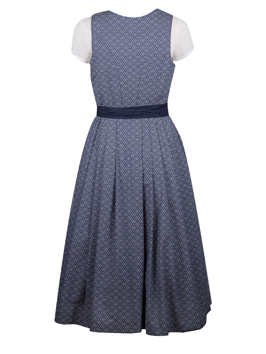 Hammerschmid Baumwolldirndl Braunsee, blau, 80lg #3