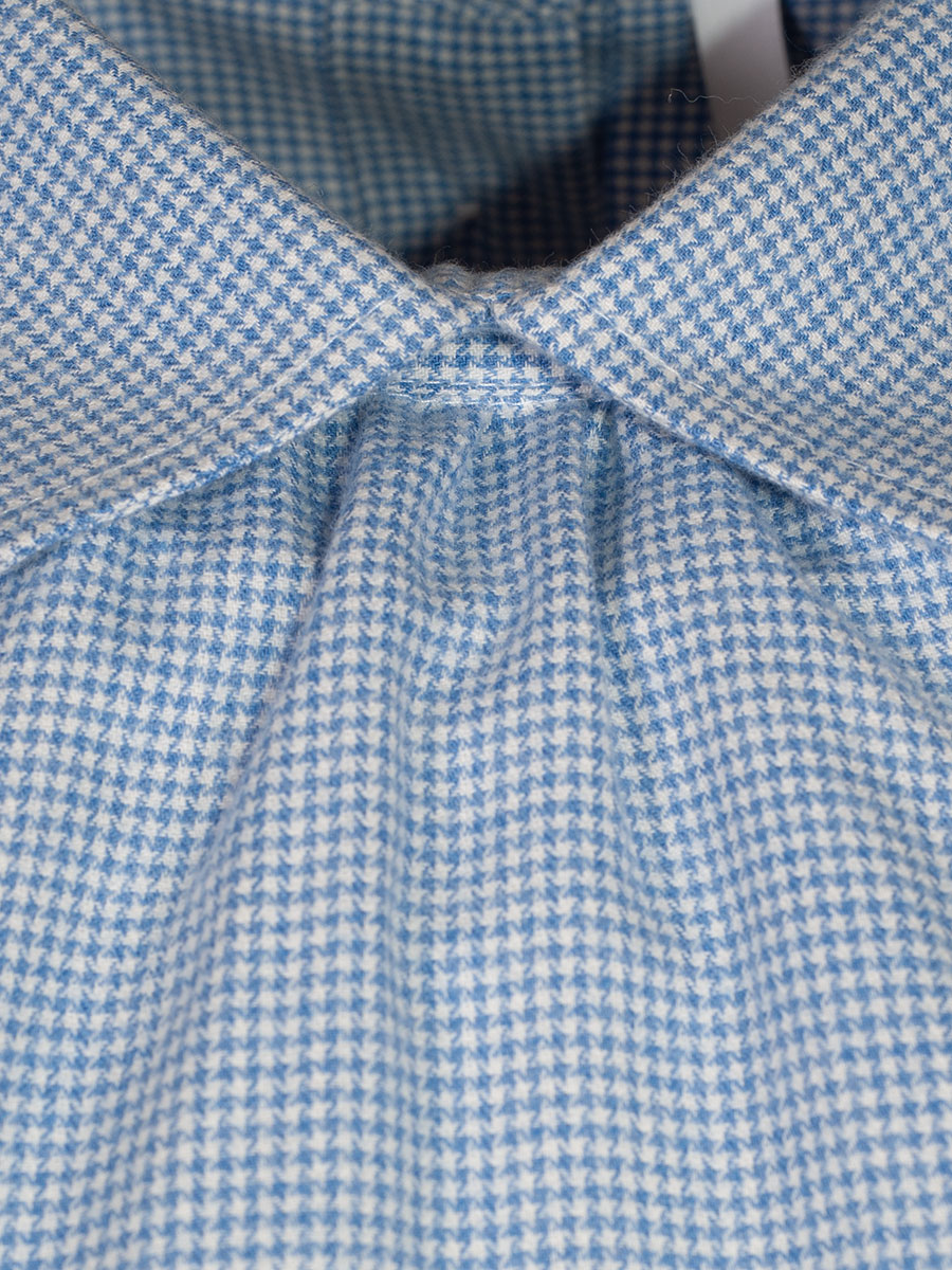 Wallmann Flanellbluse Damen,hellblau, kariert, Langarm #3