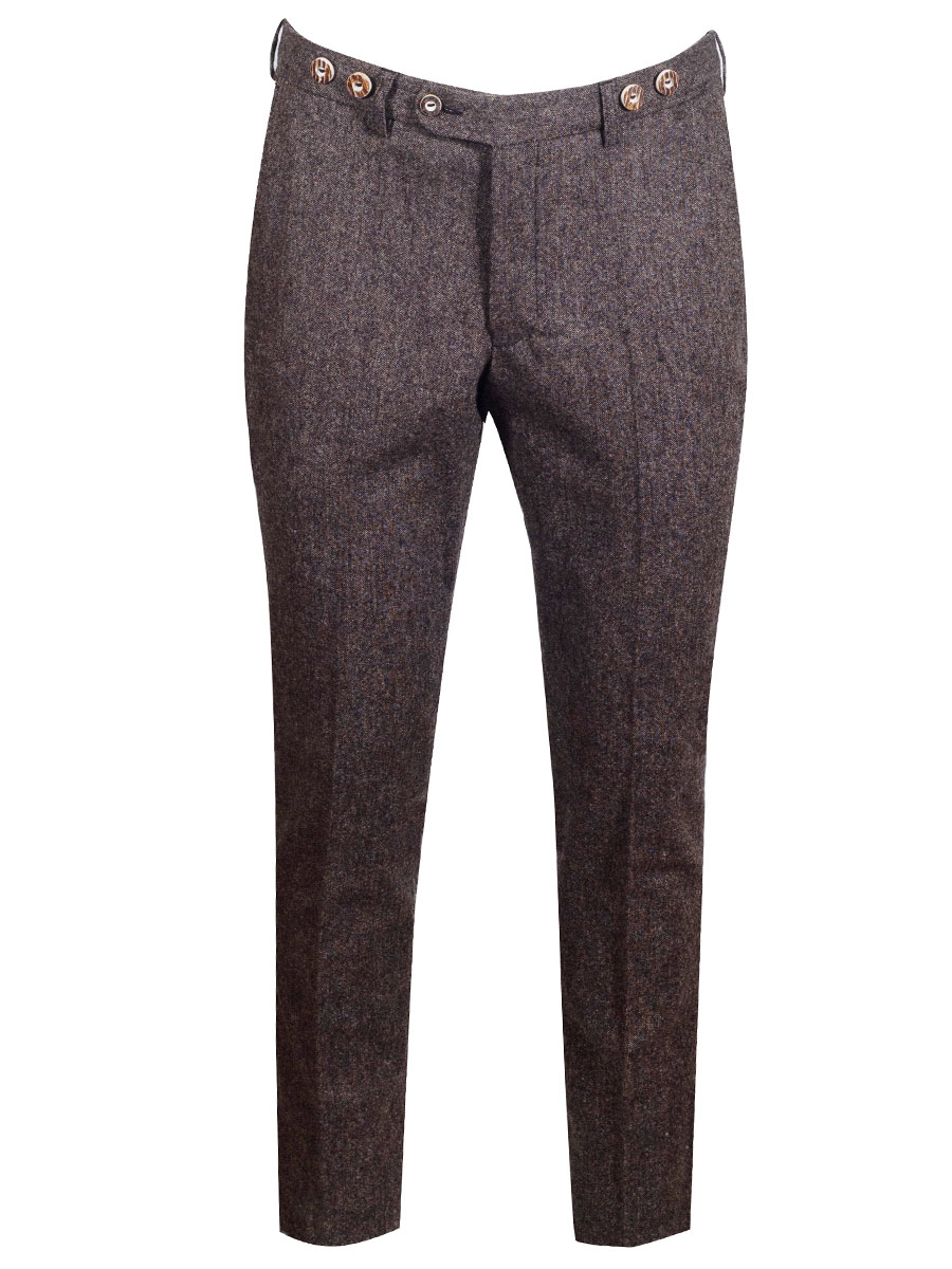 hausg'macht Lodenhose Wastl, Perlloden, braun, elegant #1
