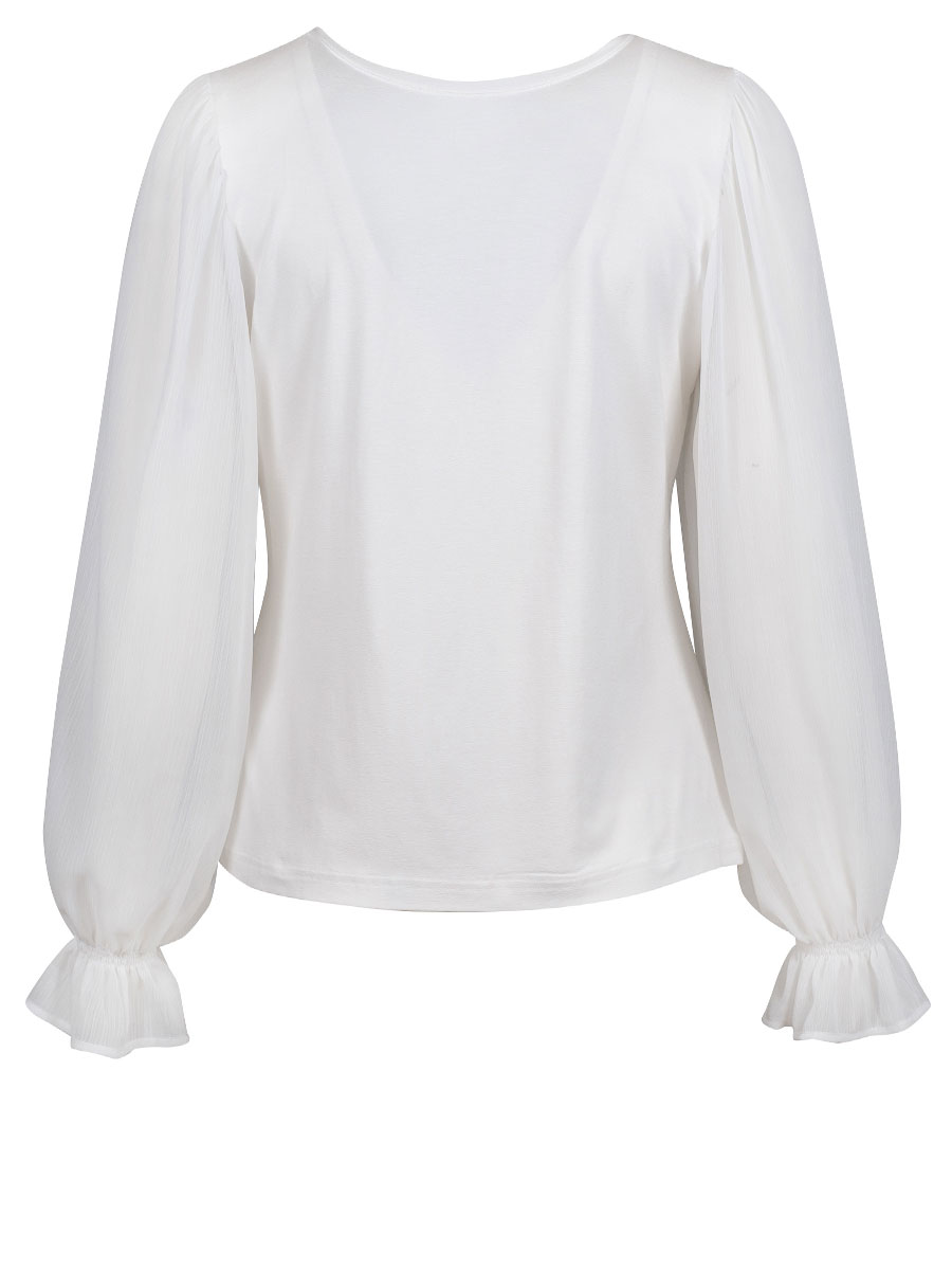 Wenger Damenbluse Irrsee, ecru, Chiffonärmel #3