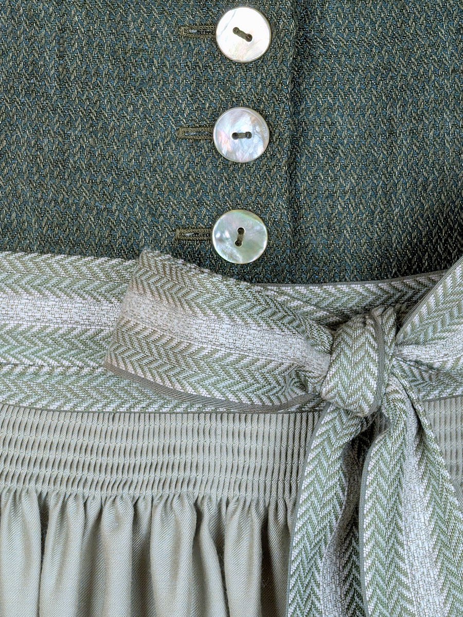 Hammerschmid Leinendirndl Koflersee, grün-lindgrün, 80lg #5