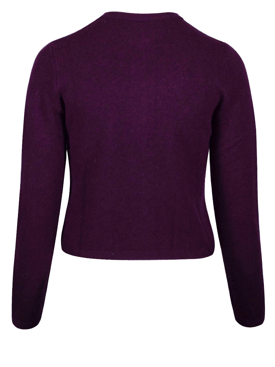 fei scho schee Strickjacke, loganberry #3