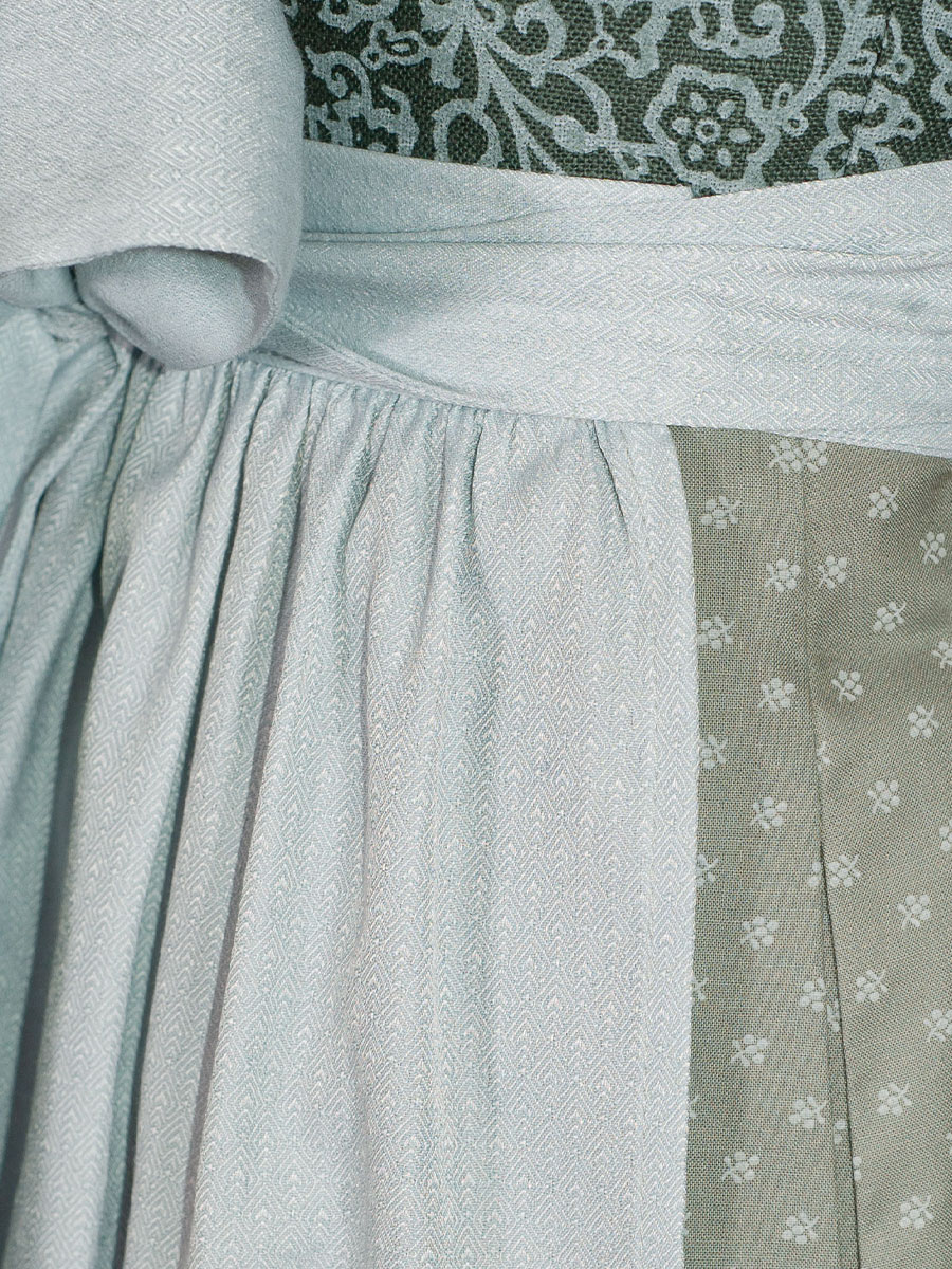Kinga Mathe Leinen-Dirndl Viola, smaragd-grün, 80lg #5