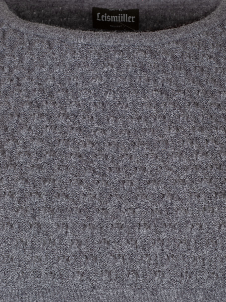 Boos Strickpllunder grau, grobes Strickmuster #3