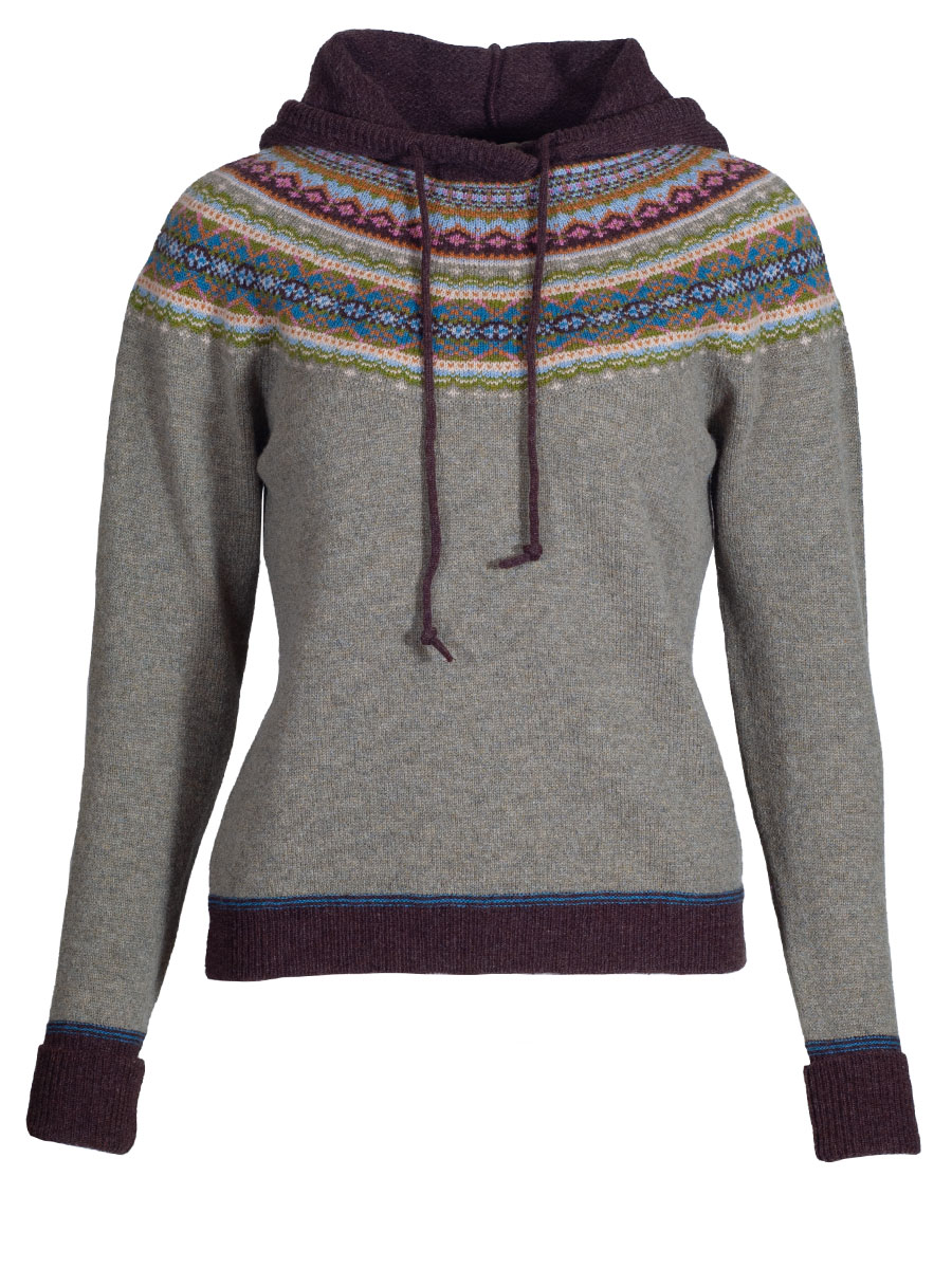 Eribè Knitwear Alpin Hoody, Sweater, willow, hellgrün-braun #1