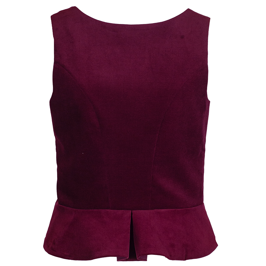 Country Line Samtmieder, Spenzer, bordeaux, Stretch #2