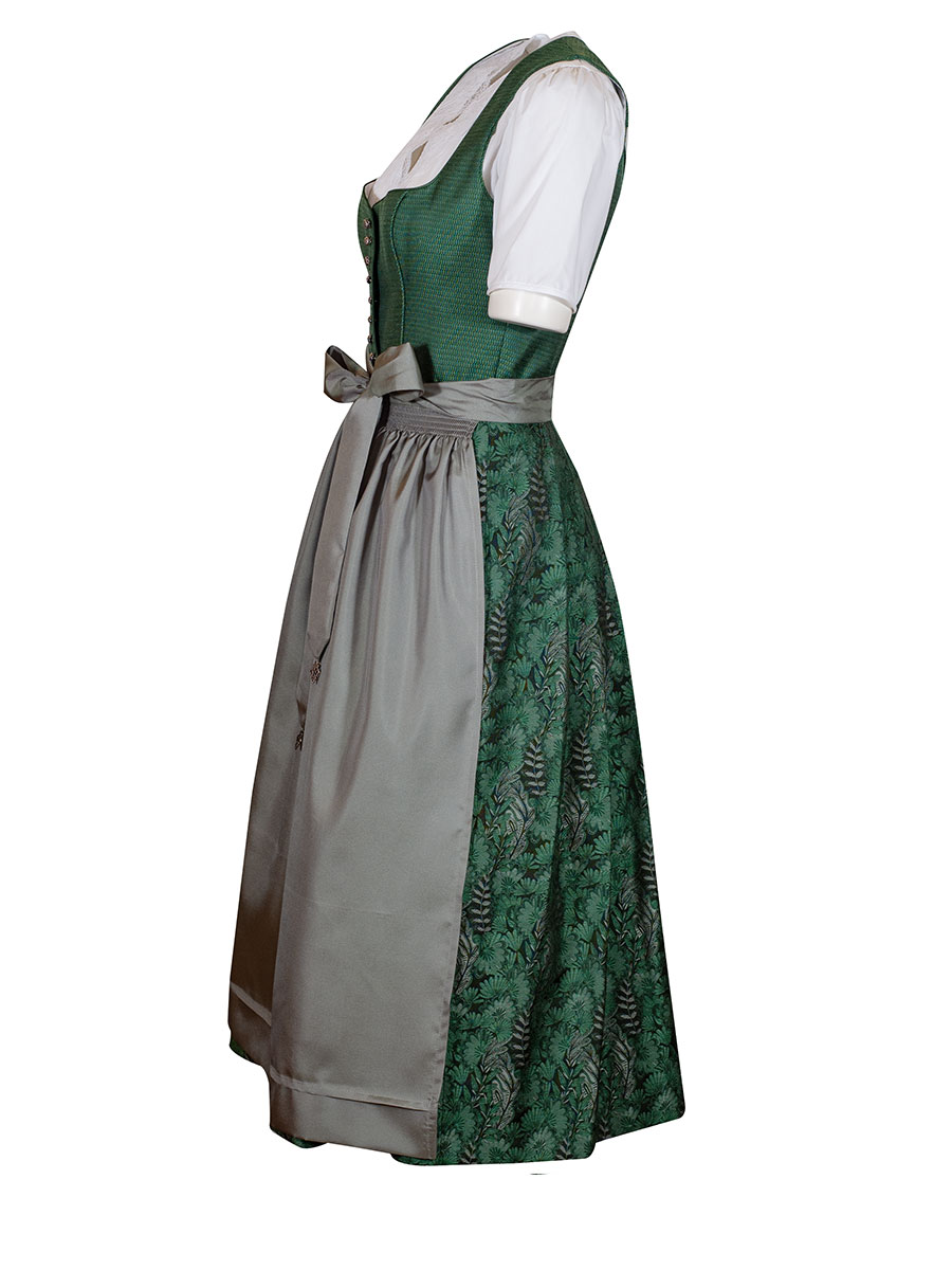hausg'macht Dirndl Fabiola, flaschengrün, festlich, 80lg #2