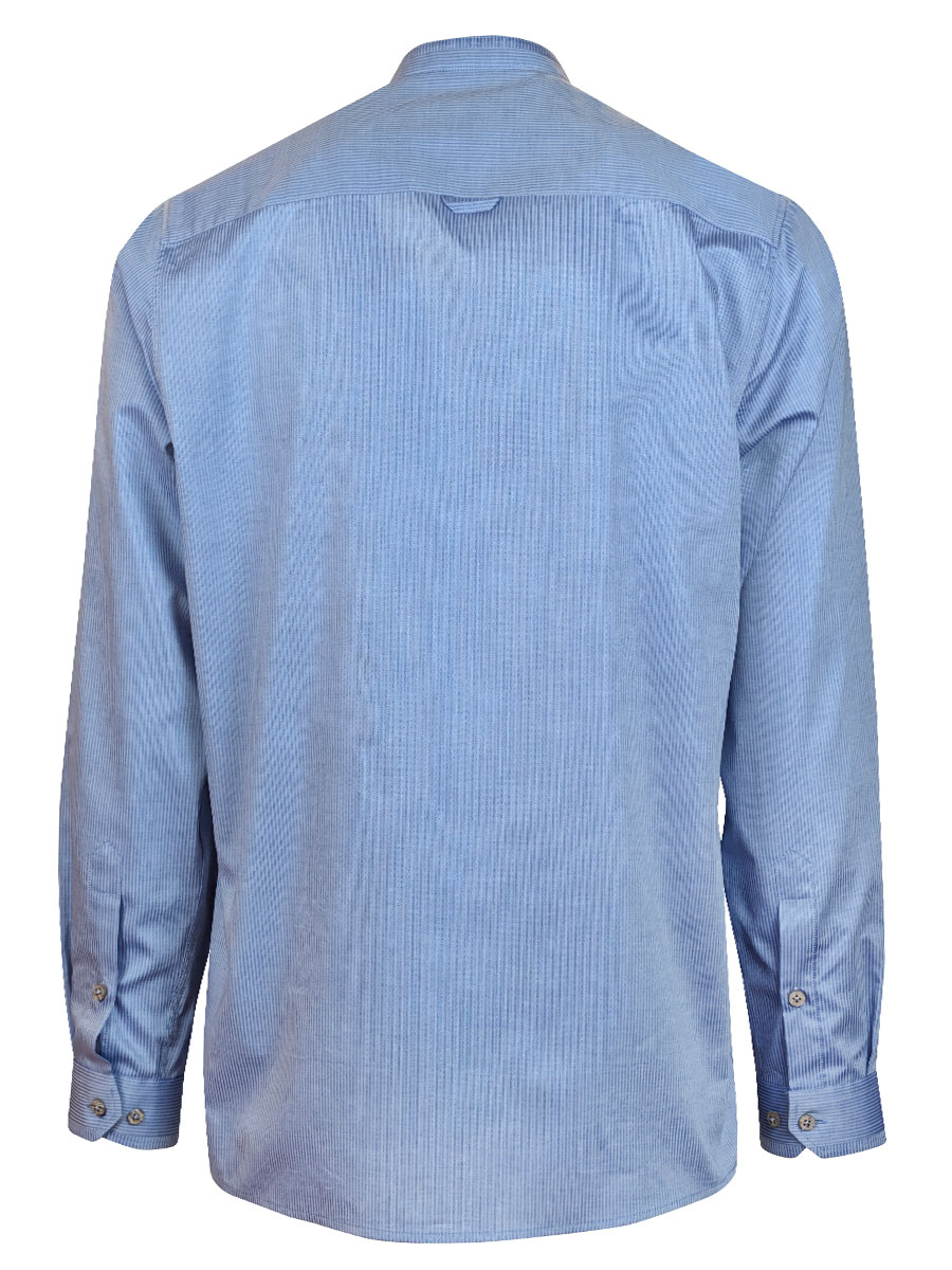 Waldorff Herrenhemd, hellblau-dunkelblau, gestreift, festlich #3