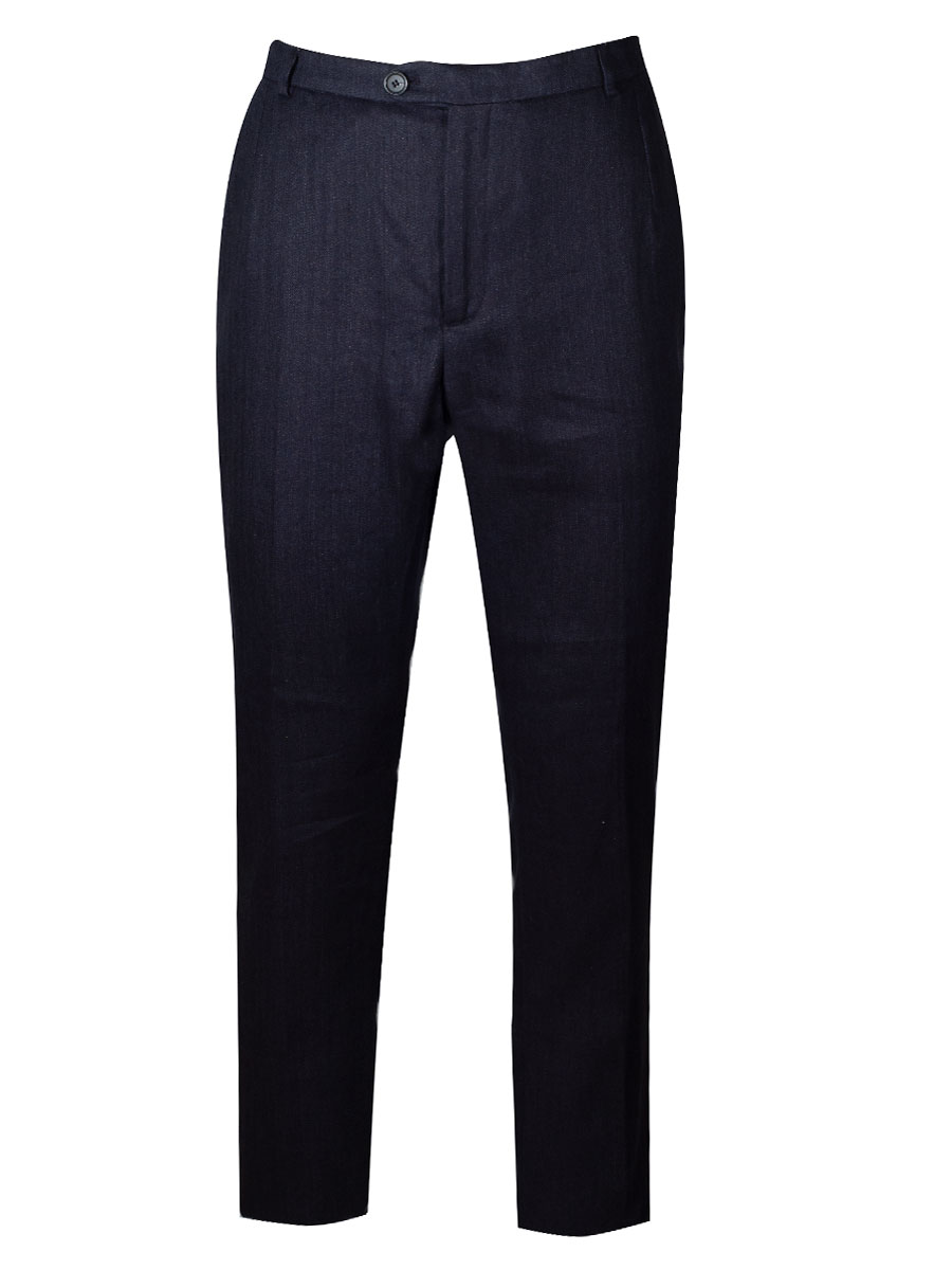 Gottseidank Leinenhose Veith, nachtblau #1