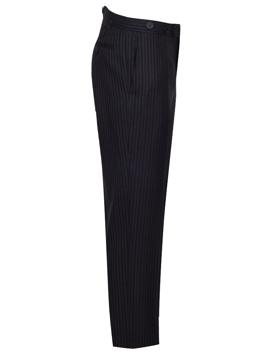 Hammerschmid Stresemannhose Inzell, schwarz,grau gestreift, elegant #2
