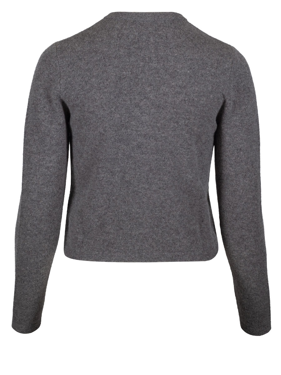 fei scho schee Strickjacke, Damen, midgrey #3