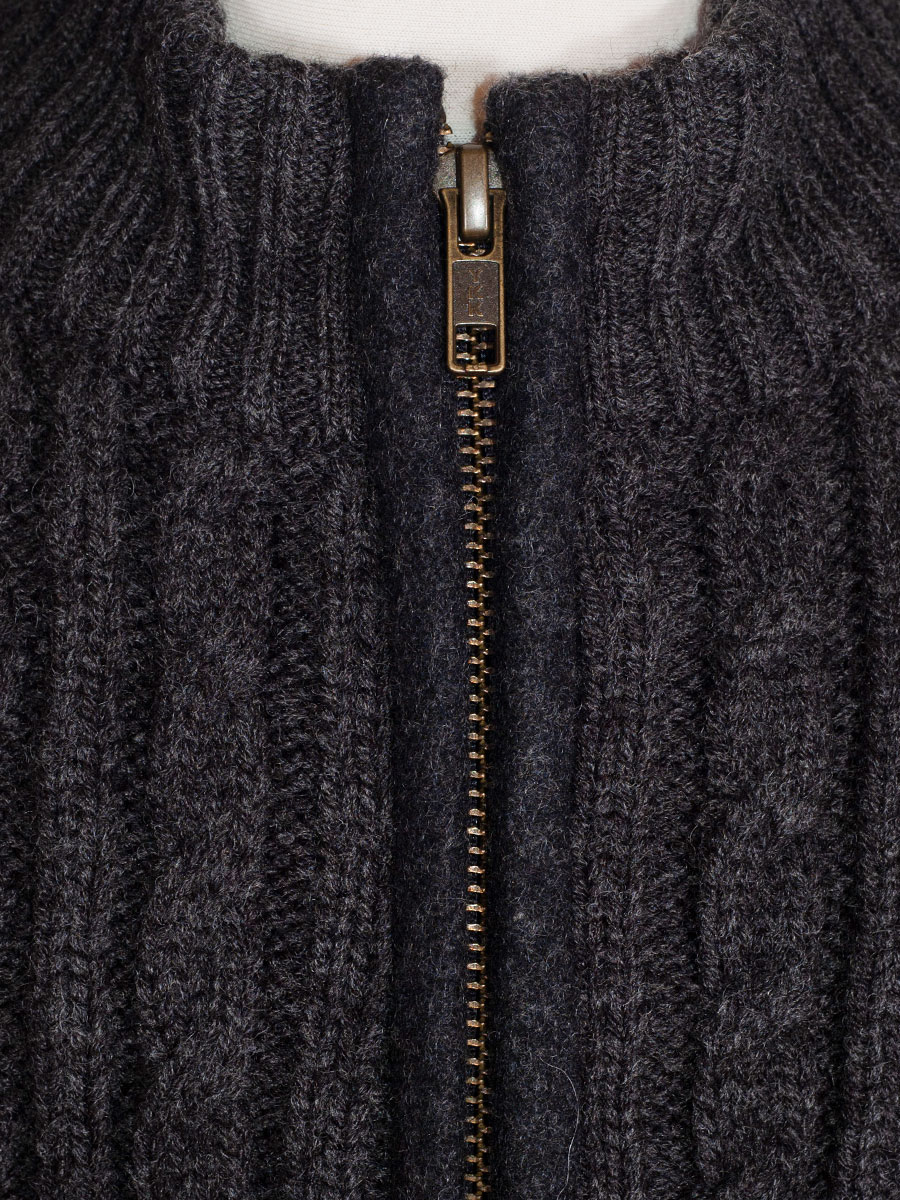 Hammerschmid Dorfen Strickjacke, Jungen, anthrazit, Zopfmuster #2