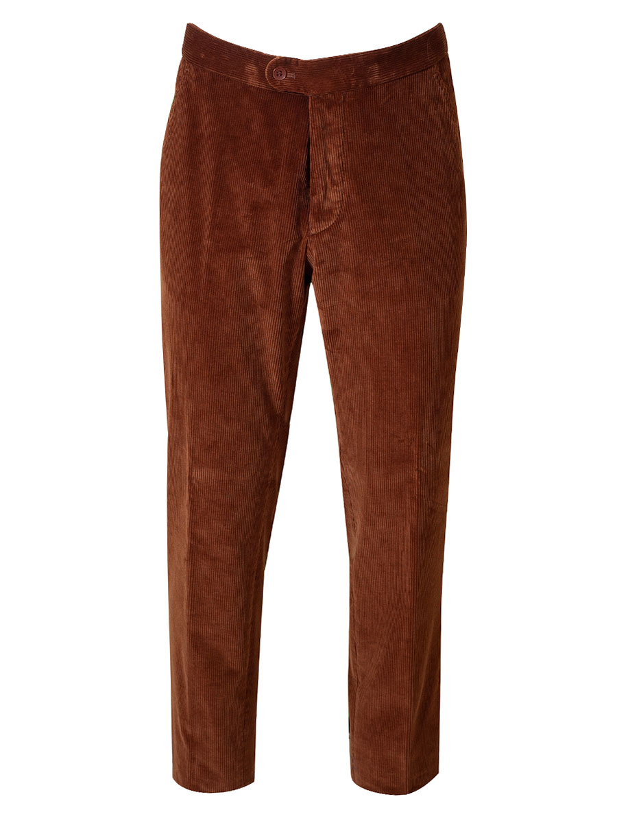 Viererspitz Markus Cordhose, Herren, cognac, hinten Riegel #1