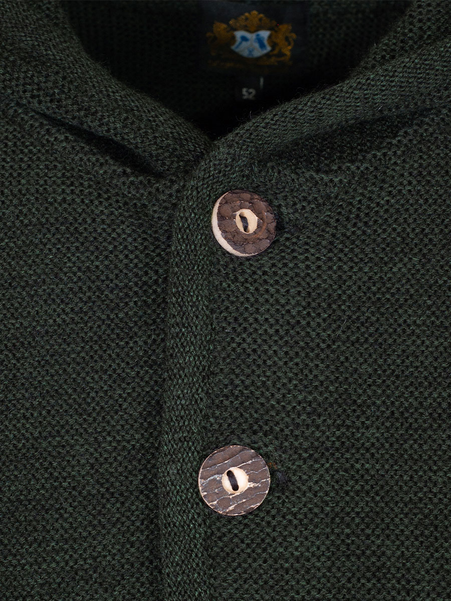 Hammerschmid Ludwig Kapuzen-Strickjacke, tannengrün #3