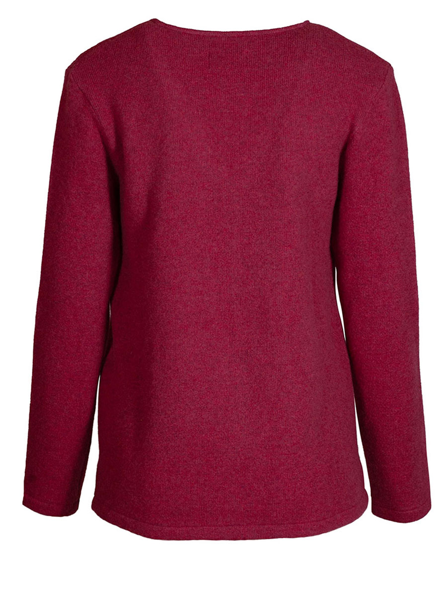 Stapf Pullover Nici, clematis, oversize, V-Ausschnitt #2