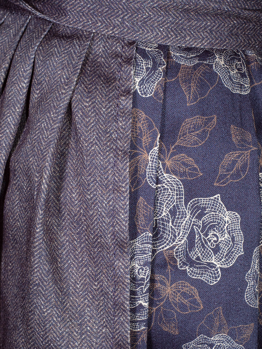 Hammerschmid Dirndl Rothsee, blau, Rosenmuster #5