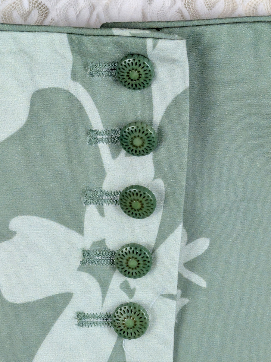 Waldorff Dirndl Calendula, grün, 80lg #4