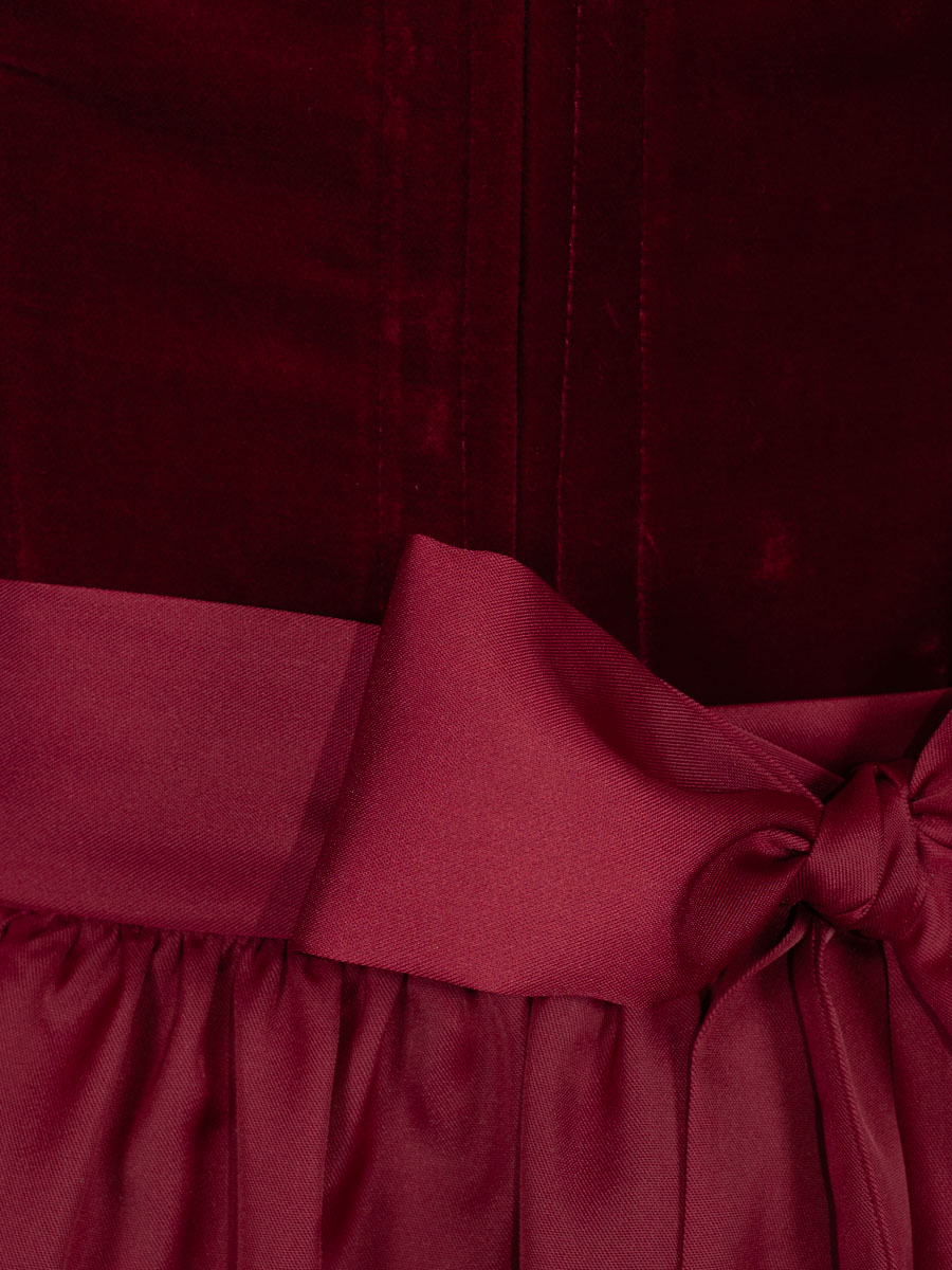 KINGA MATHE Dirndl Alice, Samt, rot, festlich #5