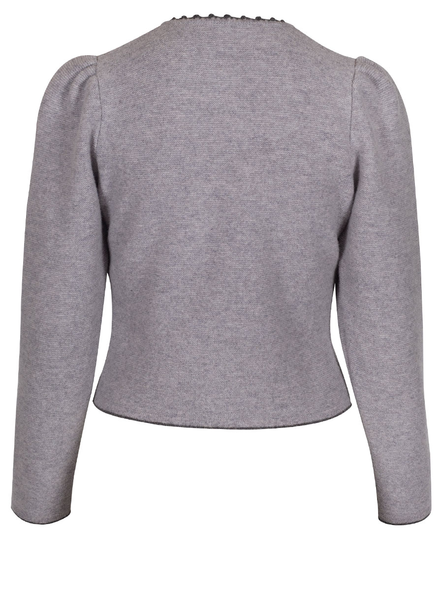 Astrifa Strickjacke Pöttenheim, chrom-schiefer, Puffarm #2