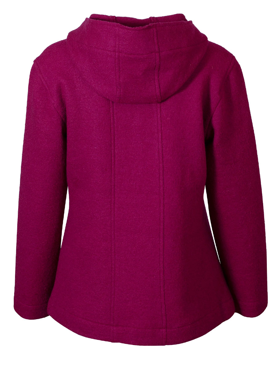 hausg'macht  Regina Walkjacke, Kapuze, beere, Reißverschluss #3