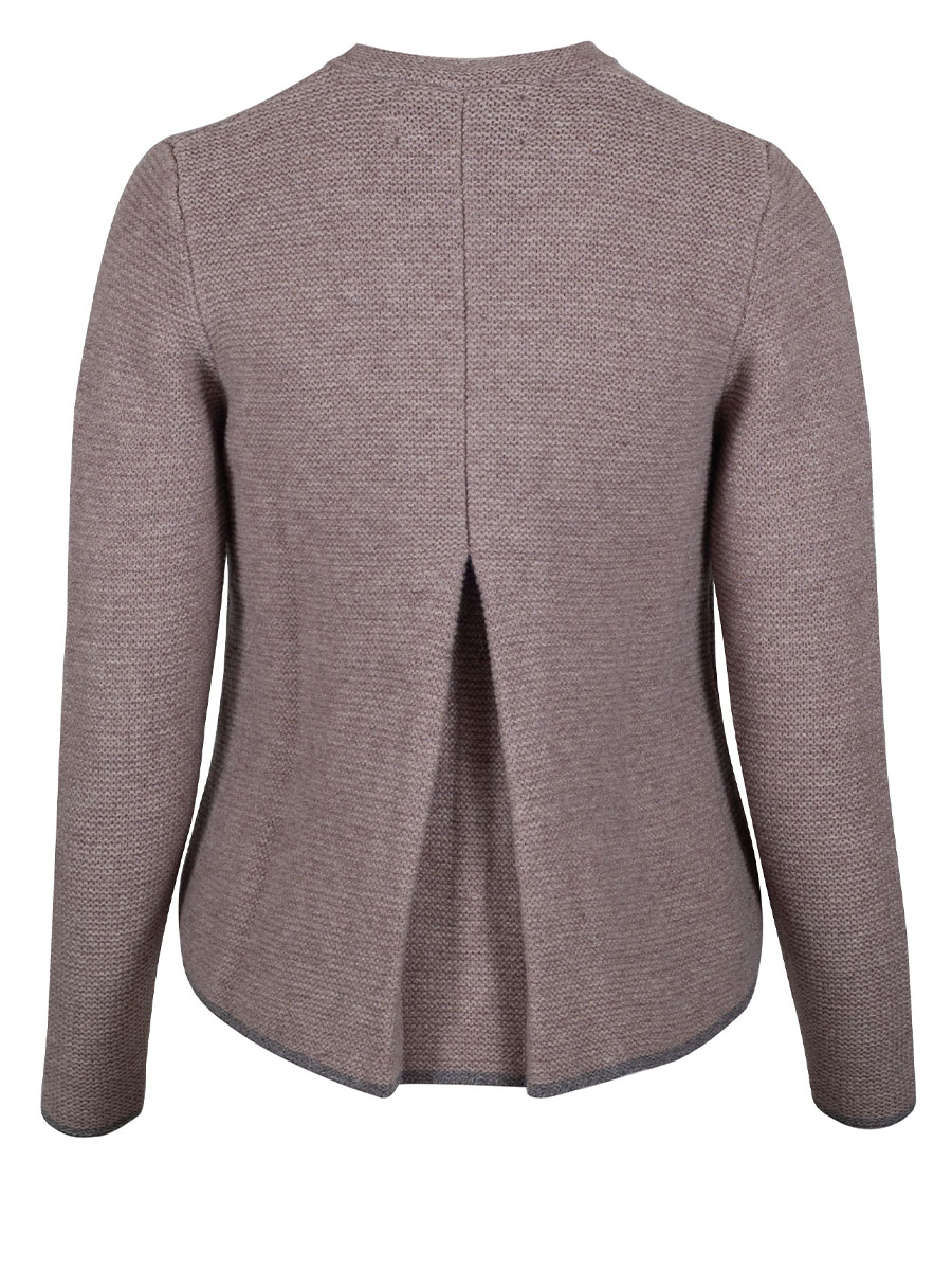 fei scho schee Strickjacke, sleet, Rückenfalte #3