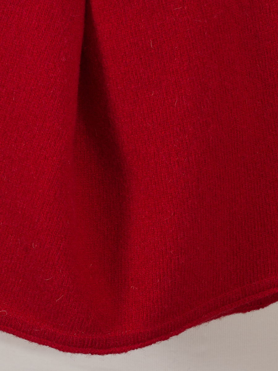 Heidi Strickschal kaminrot, kuschlig, weich #3