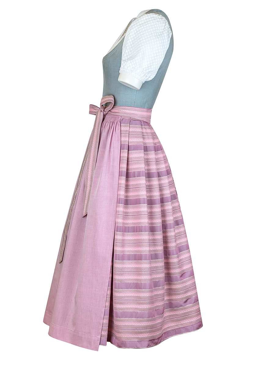 hausg'macht Leinendirndl Pillersee, salbei-rose, 80lg #2