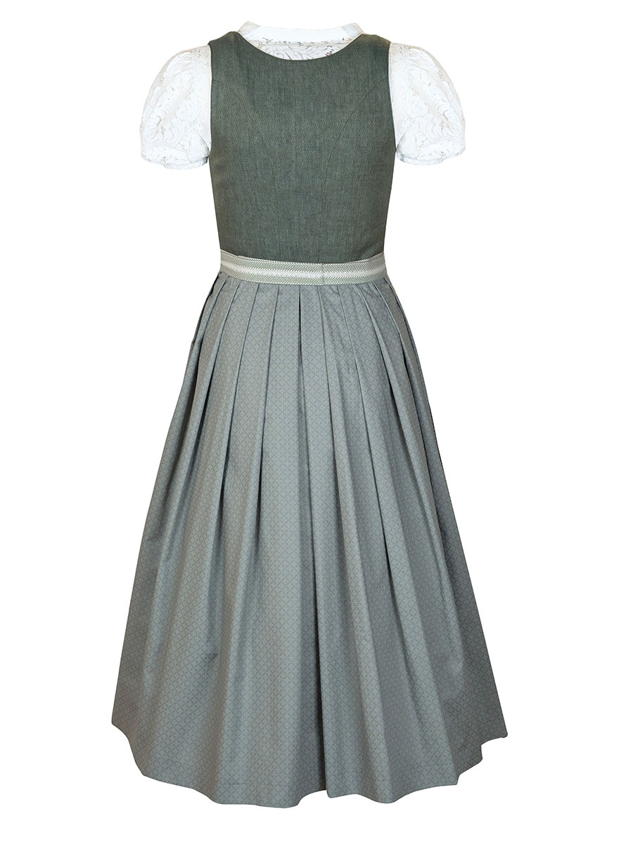 Hammerschmid Leinendirndl Koflersee, grün-lindgrün, 80lg #3