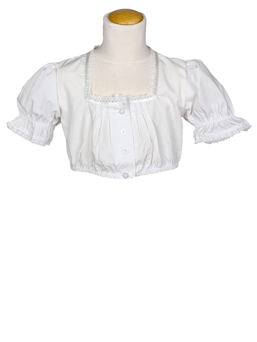 Ederer Kinder-Dirndlbluse, weiß, Puffarm #1
