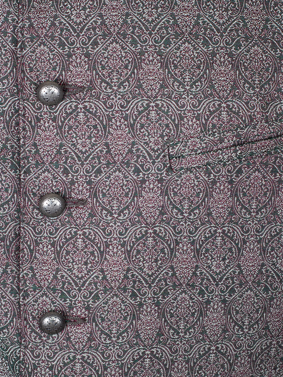 Hammerschmid Herrenwesten Elias, grün-rot, schwarzer Rücken, Slim Fit #4