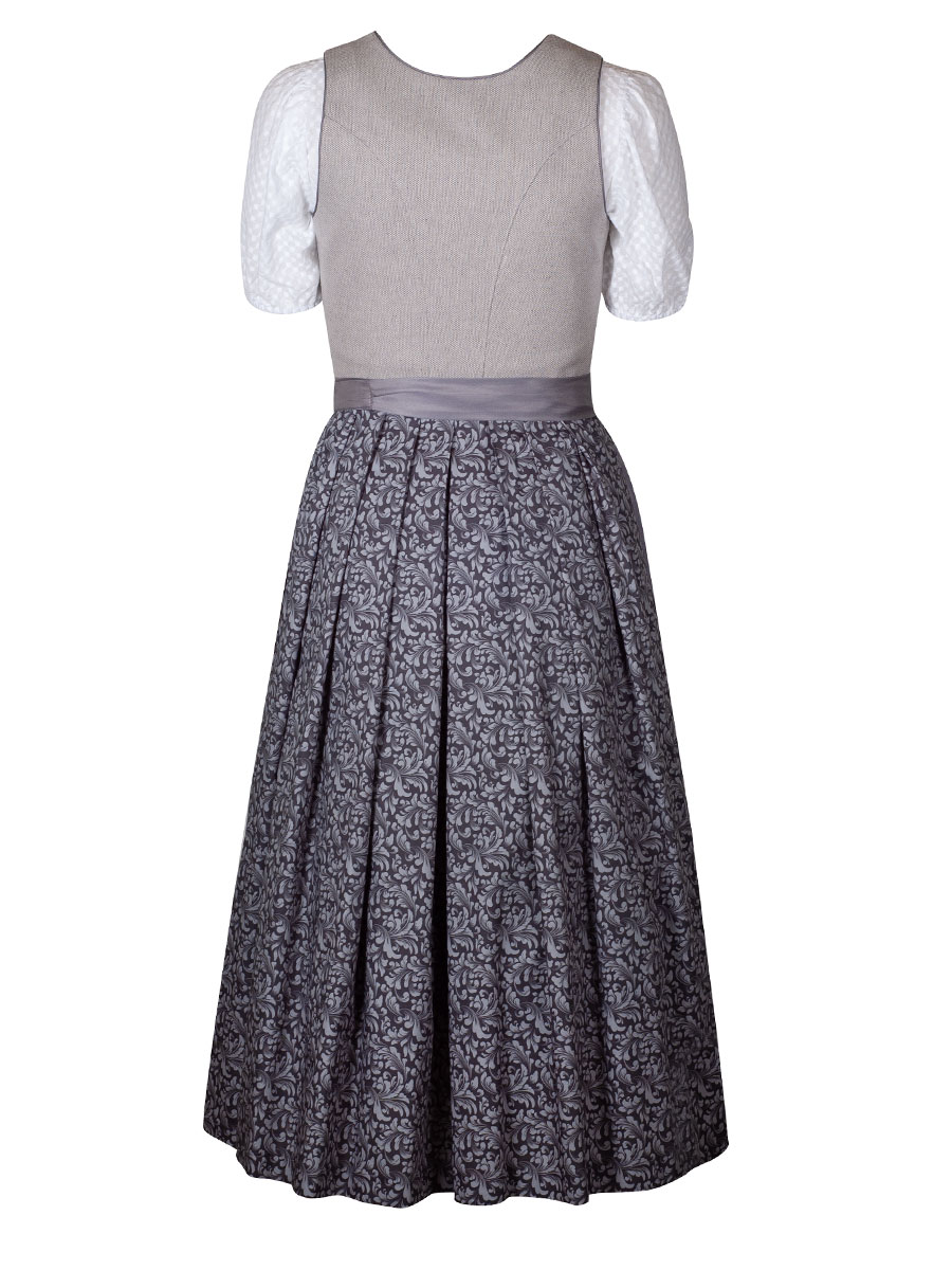 Wenger Dirndl Ute, festlich, hellgrau, 80lg #2