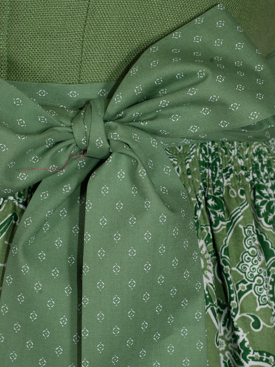 Hammerschmid Wiessee Dirndl, kiwi, Leinenoberteil, 80lg #4