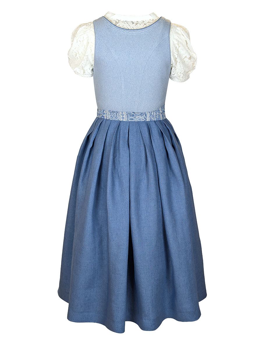 Hammerschmid Dirndl Koflersee, blau gemustert, festlich, 80lg #2