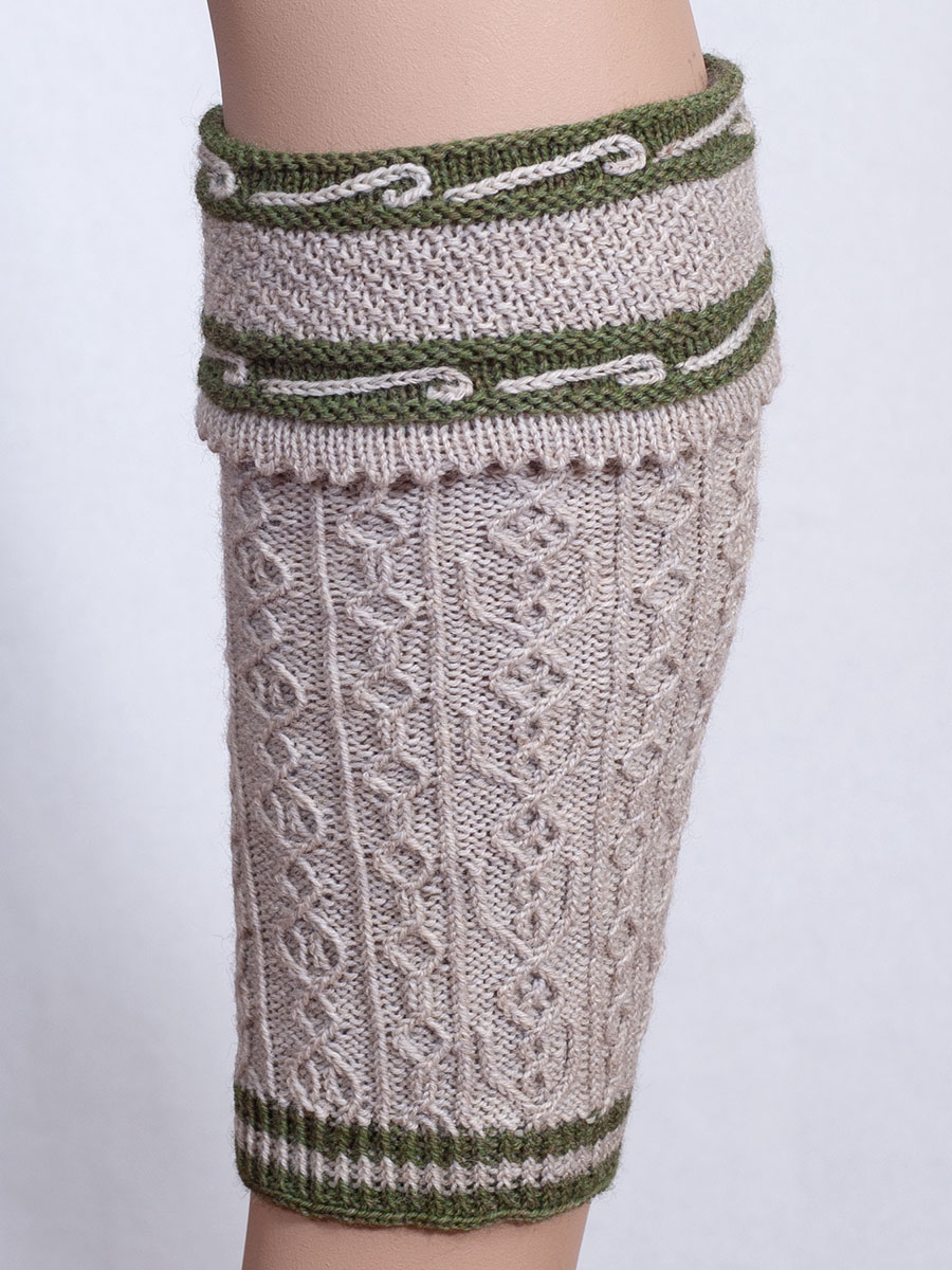 hausg'macht Ennslinger Loferl, beige-moosgrün #4