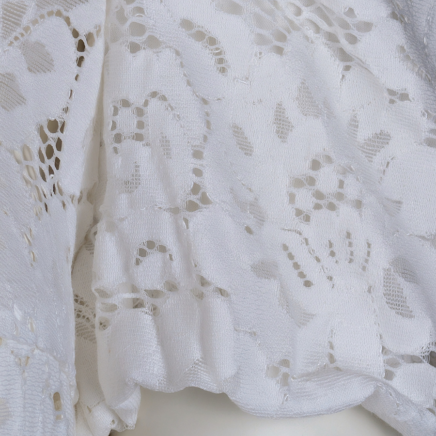 Gottseidank Dirndlbluse Irma, wolkencreme, Spitze #3
