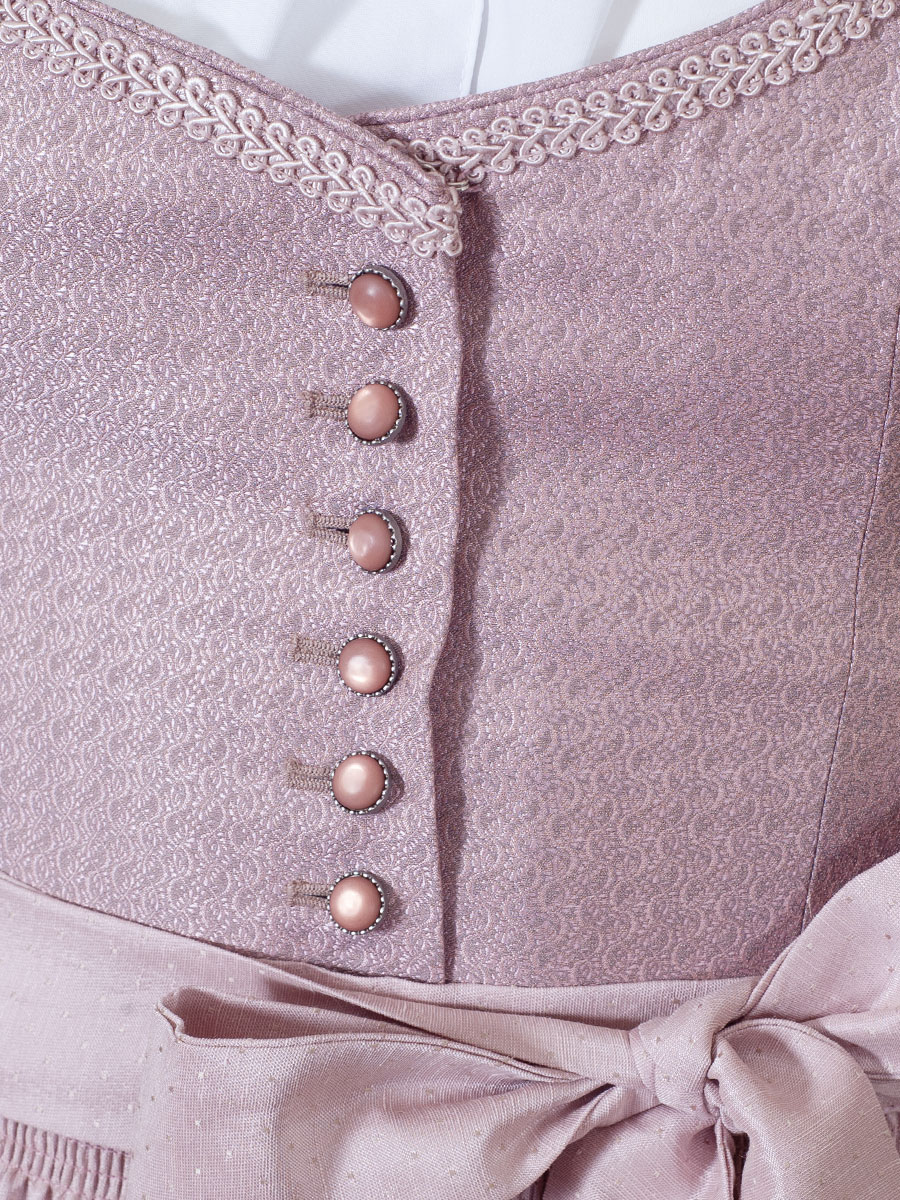 Wenger Fest-Dirndl Nicole, zartrosa, festlich, elegant, 80lg #4