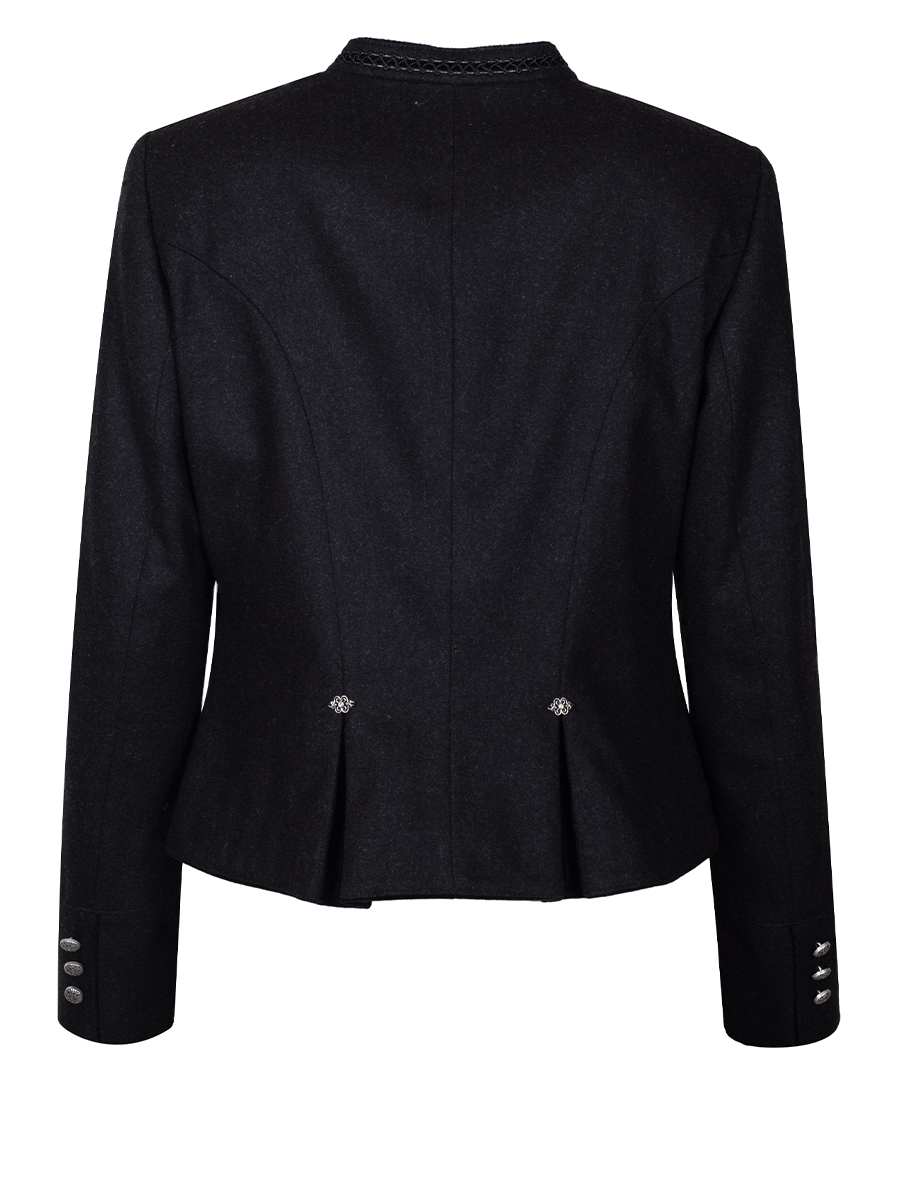 Kaiseralm Damenjacke Claris, anthrazit, Stehkragen, Schoßerl #3