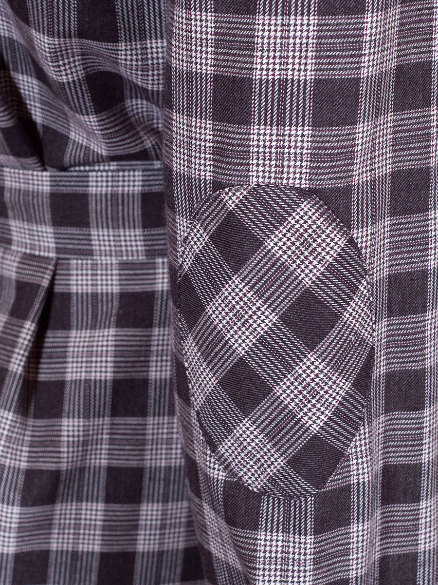 Hammerschmid Hemdkleid Zellersee, schwarz kariert, Stoffgürtel #4