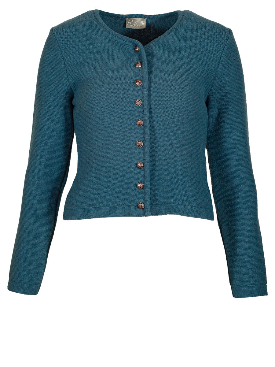 Huber Strickjacke Kana, smaragd, kurz #1