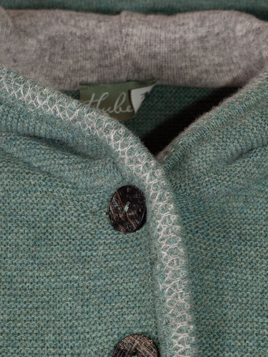 Huber Kapuzen-Strickjacke Marianne, salbei-silber #3