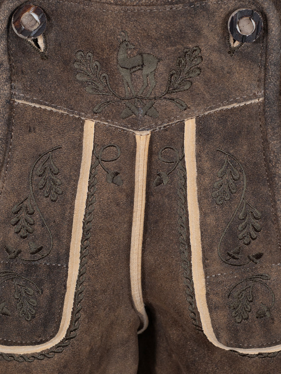 Weinbauer Kurze Lederhose Franz, Rothirsch, stein antik, oliver Stick #5