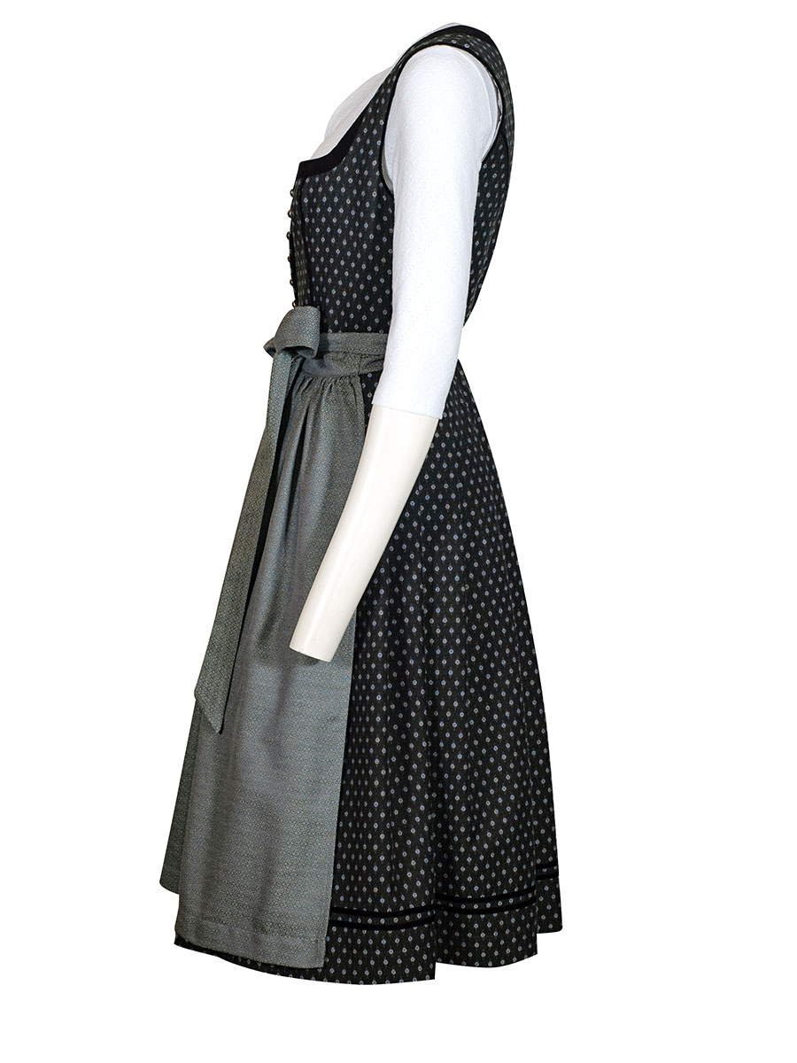 Anno Domini Dirndl Irmgard, festlich, seegrün, Samtborte, 70lg #2