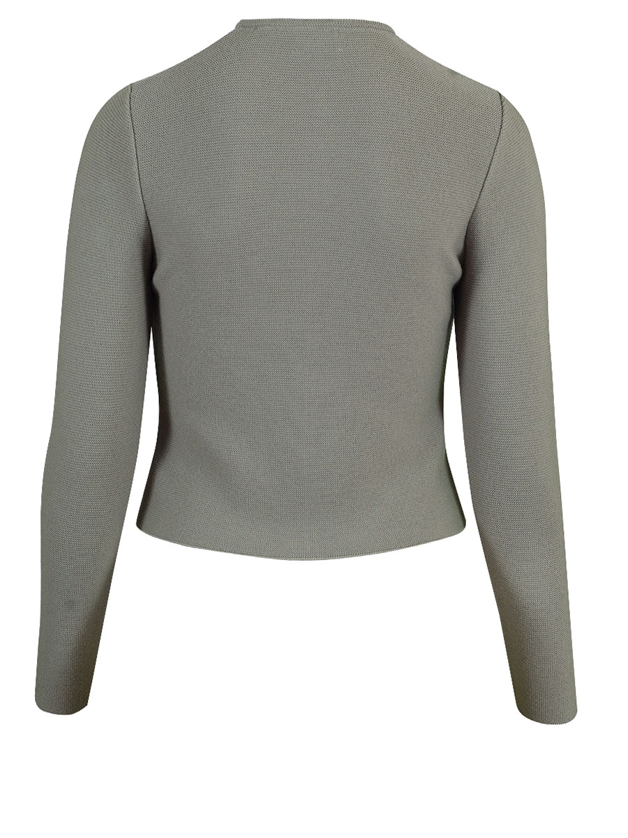 Gottseidank Strickjacke Aloisia Uni, eukalyptus, extrafein #3