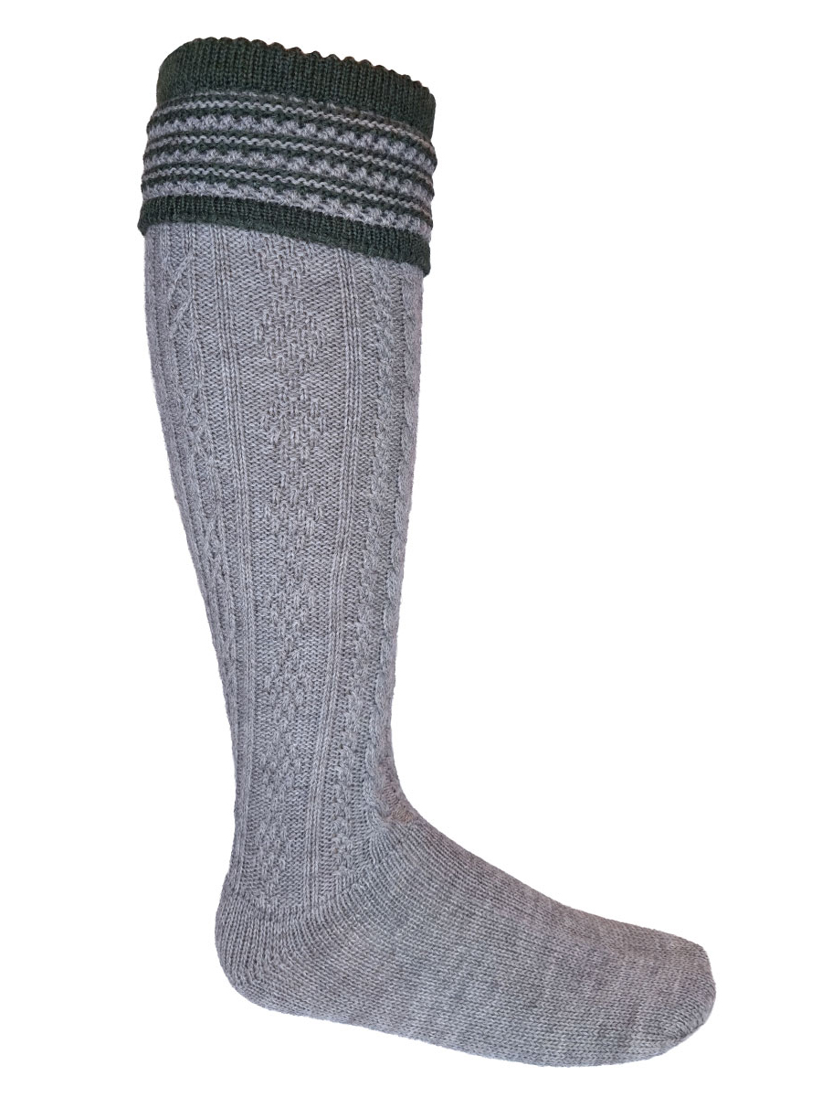 Gottseidank Umschlagstrümpfe Partnach, beige-bronzegrün #1
