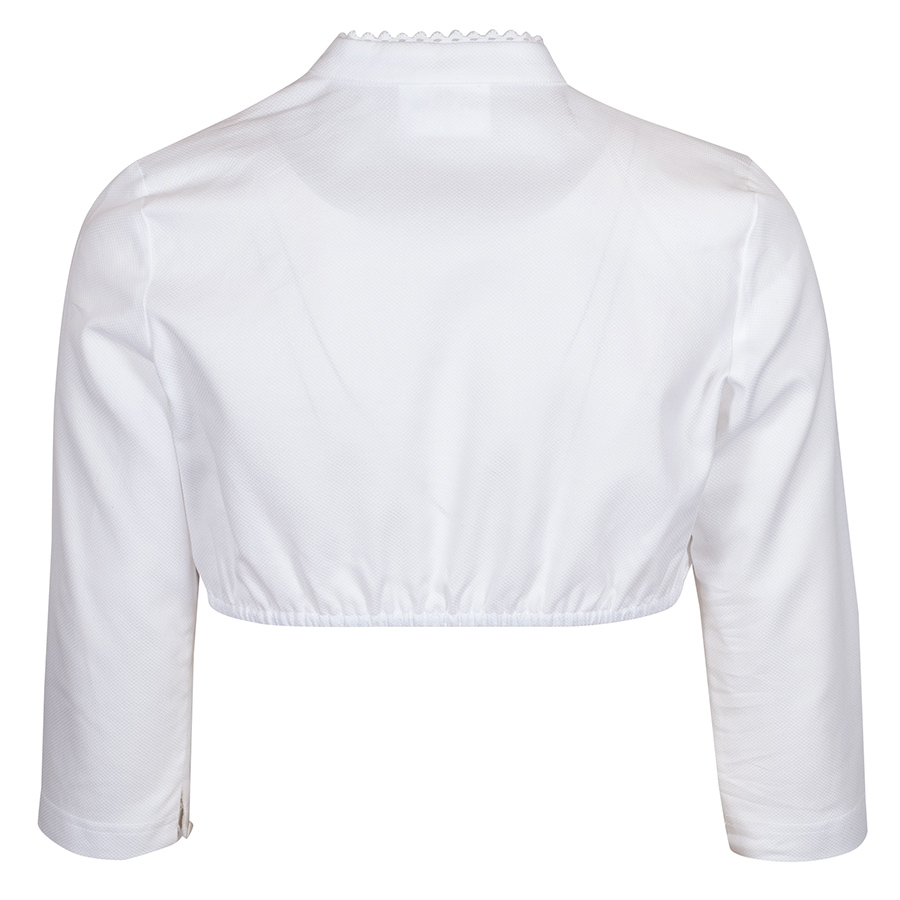 Wenger Dirndlbluse Feli, creme, hochgeschlossen, 3/4-Arm #3